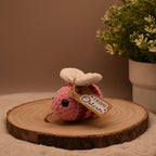 Biene mit Ostergruß | Häkeltier