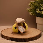 Biene mit Ostergruß | Häkeltier