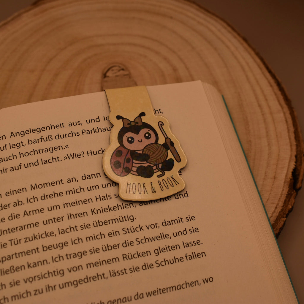 Magnetisches Lesezeichen | Hook & Book | Marienkäfer