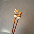 Amigurumi-Stick Fuchs