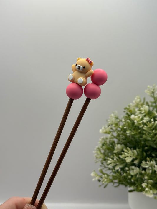 Amigurumi-Stick | Teddy hell rosa | 4mm