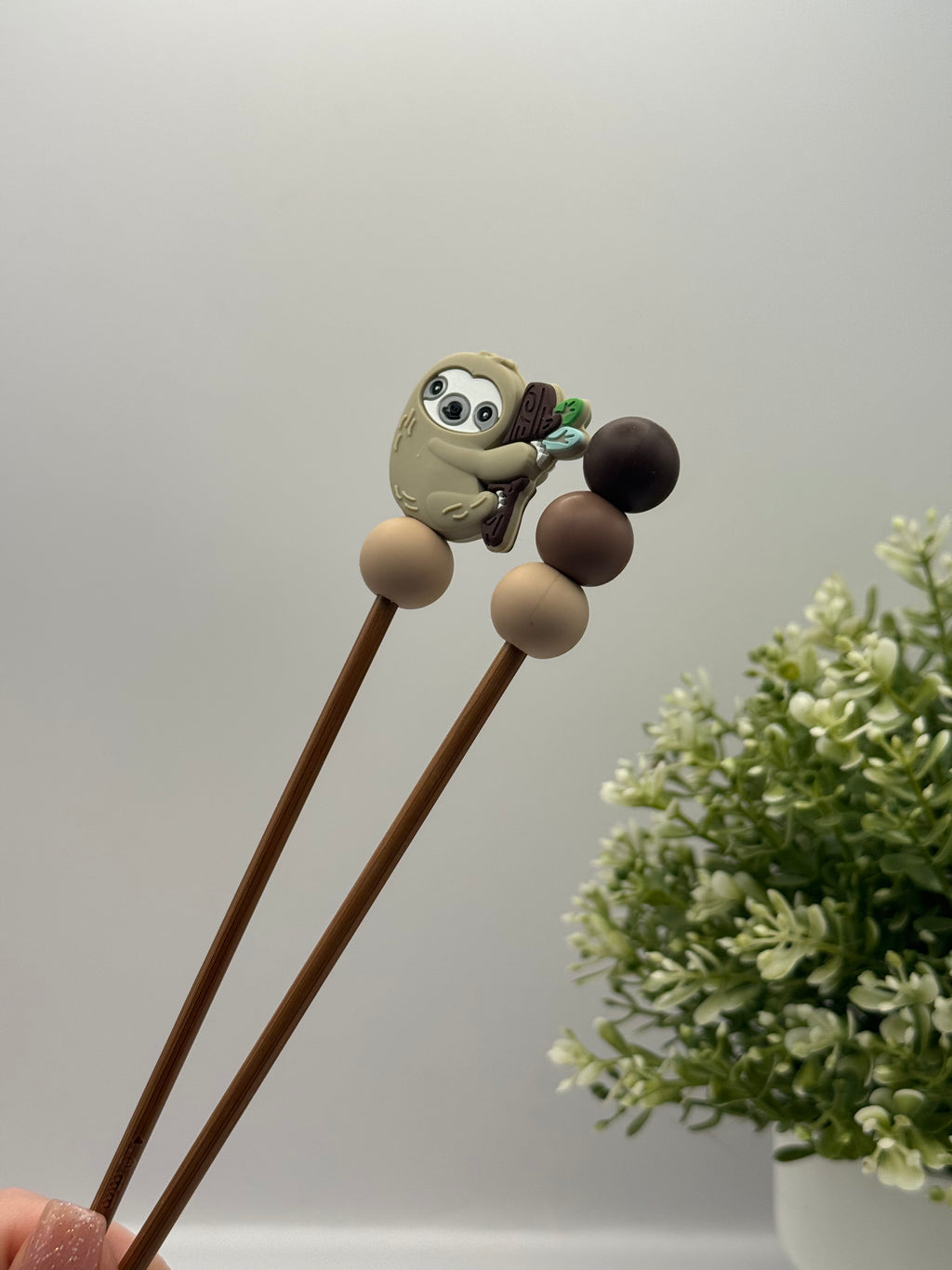 Amigurumi-Stick | Faultier | 4,0 - 4,5mm