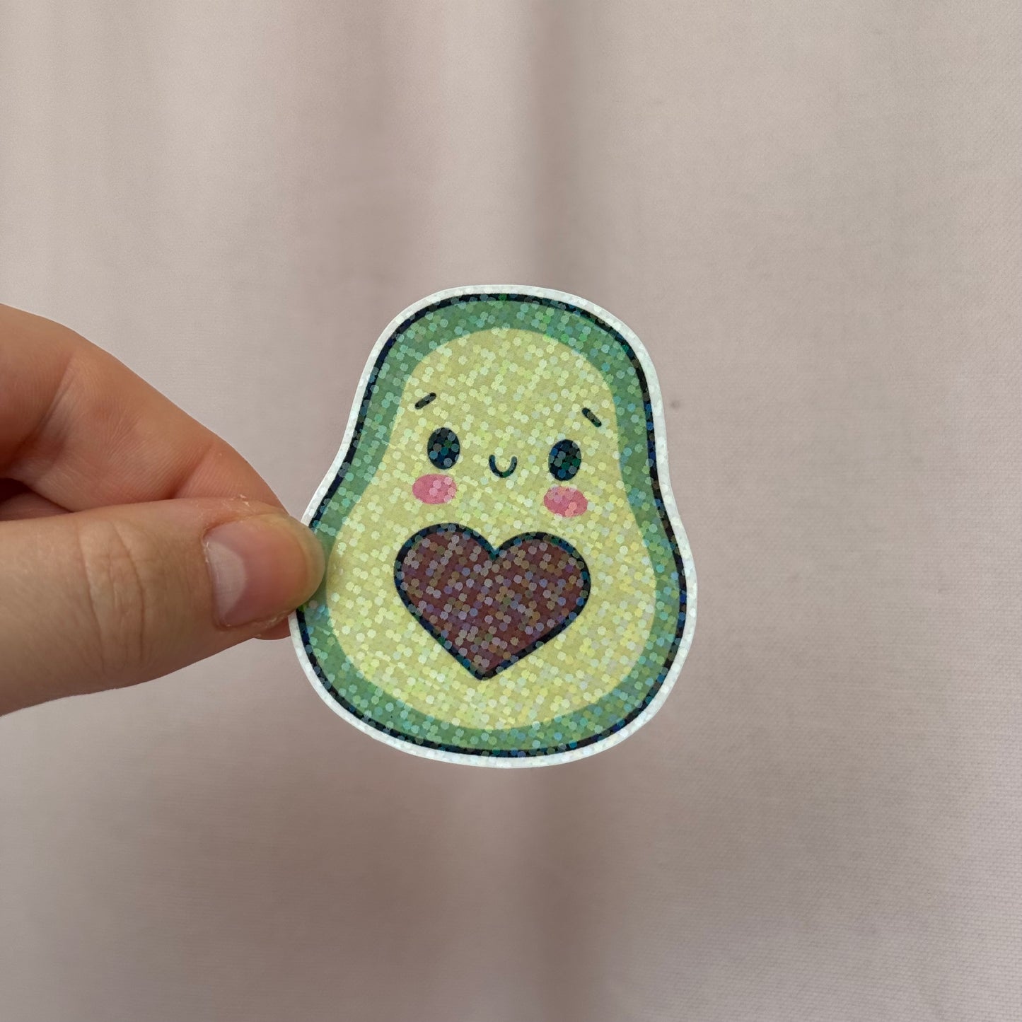 Sticker Avocado holographisch